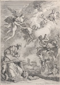 Papa San Gregorio I libera le anime dal Purgatorio con le sue preghiere, 1731