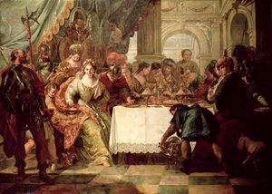 Il banchetto di Cleopatra da Francesco Fontebasso