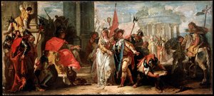 La magnanimità di Scipione Africano, c1727-1769 da Francesco Fontebasso