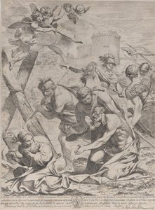 San Andrea che prega davanti a un crocifisso, 1640-70 da Francesco Giovani