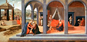 Una scena da San Giovanni Battista, (dettaglio), c1500-1540 da Francesco Granacci