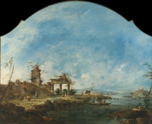 Paesaggio fantastico, ca. 1765 da Francesco Guardi