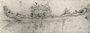 Gondola riservata agli ambasciatori da Francesco Guardi
