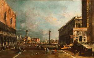 Piazzetta San Marco verso San Giorgio, Venezia da Francesco Guardi