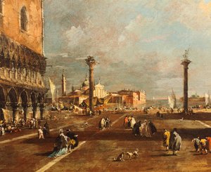 Piazza San Marco verso San Giorgio Maggiore da Francesco Guardi