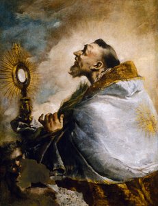 Santo in adorazione dell