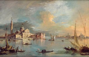 San Giorgio Maggiore, Venezia, con la Giudecca e Zitelle da Francesco Guardi