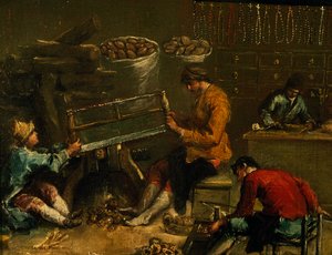 Insegna della Corporazione dei Coroneri da Francesco Guardi