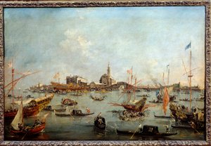 Il Doge sul Bucintoro a San Nicolò a Venezia il giorno dell