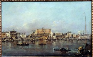 Il Palazzo Ducale visto dal mare da Francesco Guardi