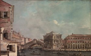 Il Canal Grande sopra il Rialto da Francesco Guardi