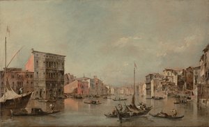 Il Canal Grande a Venezia con Palazzo Bembo da Francesco Guardi
