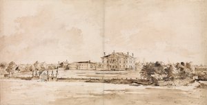 La Villa Loredan, vicino a Treviso, ca. 1778 da Francesco Guardi