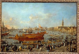 La partenza del Bucintoro verso il Lido di Venezia nel giorno dell