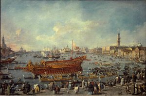 La partenza del Bucintoro per la cerimonia del Giorno dell