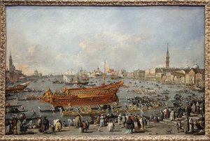 La partenza del Bucintoro verso il Lido di Venezia il giorno dell