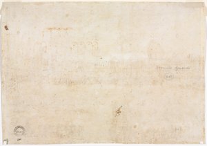 Tre schizzi di archi (verso) da Francesco Guardi