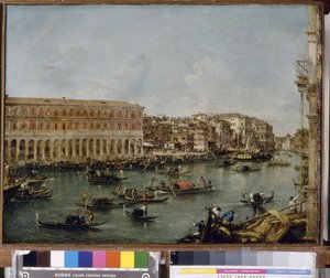 Veduta del Canal Grande con le Fabbriche Nuove di Rialto, 1756-60