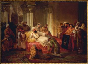 Gentile Bellini e Mehmet II da Francesco Hayez