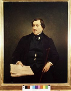 Ritratto di Gioacchino Rossini (1792-1868) - di Hayez, Museo di Brera, Milano da Francesco Hayez