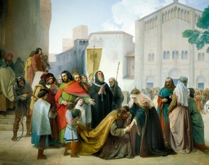 Riconciliazione di Ottone II con sua madre Adelaide di Borgogna da Francesco Hayez