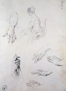Studio per Ritratto di Cristina Trivulzio Belgiojoso da Francesco Hayez