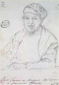 Studio per Ritratto del cognato Pippo Scaccia da Francesco Hayez