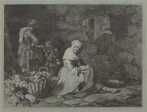 Interno di una casa da Francesco Londonio