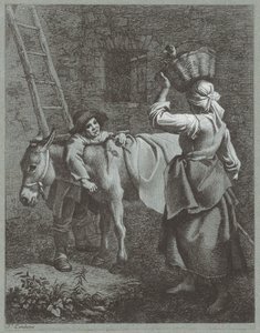 Ragazzo pastore che parla con una ragazza di fattoria, 1764