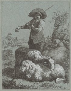 Pastorello con pecore da Francesco Londonio