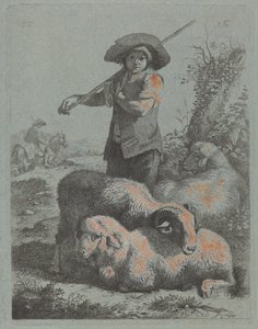Pastore in piedi da Francesco Londonio