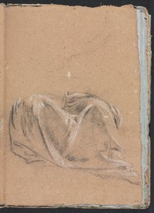 Taccuino di Verona: studio di drappeggio pagina 35, 1760 da Francesco Lorenzi
