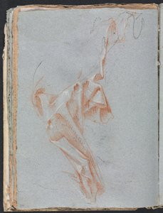 Verona Sketchbook: studio di drappeggio pagina 38, 1760 da Francesco Lorenzi