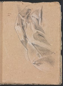 Taccuino di Verona: Studio di Drappeggio pagina 43, 1760 da Francesco Lorenzi