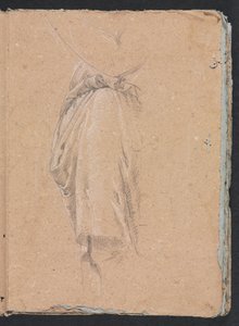Taccuino di Verona: Studio di drappeggio con gomito (pagina 5)
