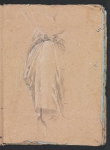 Taccuino di Verona: Studio di drappeggio con gomito pagina 5, 1760