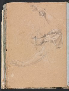 Verona Sketchbook: Braccia e mani femminili con drappeggio, pagina 82 da Francesco Lorenzi