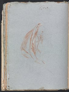 Taccuino di Verona: Figura femminile con mantello pagina 40, 1760 da Francesco Lorenzi