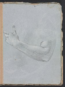 Verona Sketchbook: Braccio sinistro e mano (pagina 47) da Francesco Lorenzi