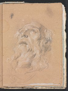 Taccuino di Verona: Testa maschile pagina 89, 1760 da Francesco Lorenzi