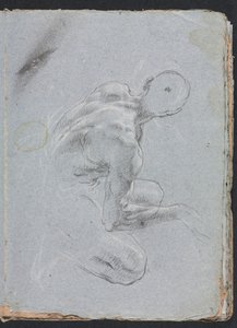 Verona Sketchbook: Nudo maschile di schiena (pagina 9) da Francesco Lorenzi