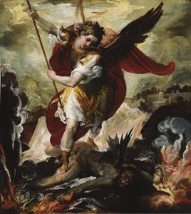 San Michele che sconfigge Satana