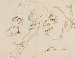 Pagina di caricature da Francesco Nenci