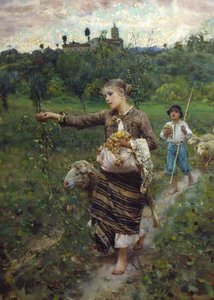 La pastorella da Francesco Paolo Michetti
