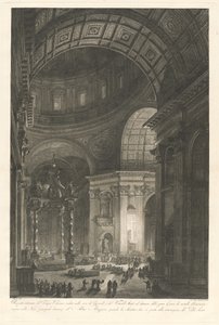 Interno di San Pietro, con l