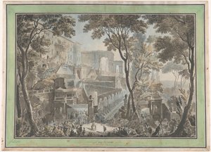 Palazzo della Villa d’Este a Tivoli, visto dalla Fontana dell’Ovato
