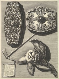 Parti in grande restaurati dei Trofei di Ottaviano Augusto (dettaglio), ca. 1753