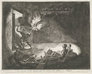 Caserma dei soldati a Pompei da Francesco Piranesi