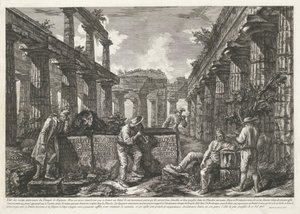 Resti del Tempio di Nettuno a Paestum (dettaglio)