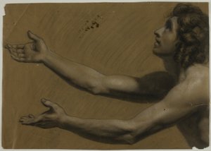 Giovane uomo che guarda verso l